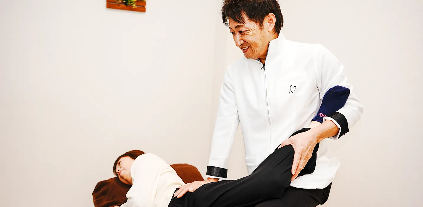 施術の模様